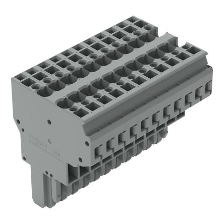 WAGO 769 Series Straight PCB PCB Socket, 11-Contact, 5 mm Pitch Cage Clamp