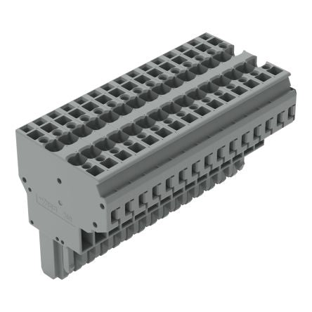 WAGO 769 Series Straight PCB PCB Socket, 15-Contact, 5 mm Pitch Cage Clamp