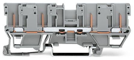 WAGO 769-151 769 Series Carrier Terminal Block Grey, 1-Level, Wire, CSA