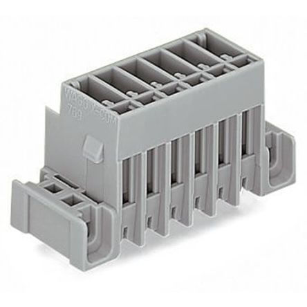 WAGO 769 Series Straight PCB PCB Header, 5 Contact(s), 5 mm Pitch, 1 Row, Shrouded