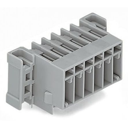 WAGO 769 Series Angled PCB PCB Header, 12 Contact(s), 5 mm Pitch, 1 Row, Shrouded