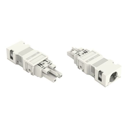 WAGO 770 Series Cable Socket Female Cage Clamp, 2-Pole, 25A, 2-Way, IP20