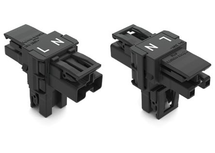 WAGO 770 Series Cable Distribution Connector Cage Clamp, 2-Pole, 2-Way, IP20