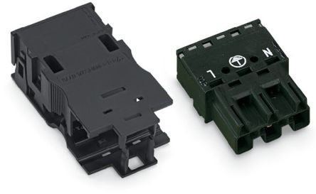 WAGO 770 Series Cable Plug Male Cage Clamp, 3-Pole, 25A, 2-Way, IP20