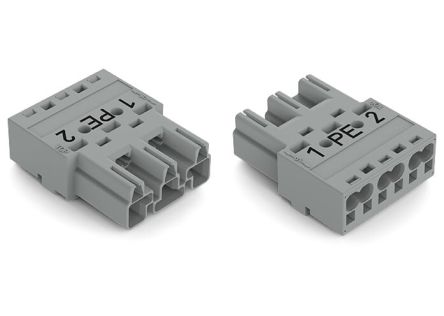WAGO 770 Series Cable Plug Male Cage Clamp, 3-Pole, 25A, 3-Way, IP20