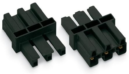 WAGO 770 Series Cable Intermediate Coupler Cage Clamp, 3-Pole, 25A, 5-Way, IP20