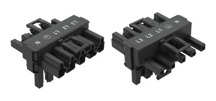 WAGO 770 Series Cable Distribution Connector Cage Clamp, 5-Pole, 25A, 5-Way, IP20