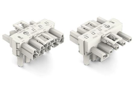 WAGO 770 Series Cable Distribution Connector Cage Clamp, 5-Pole, 25A, 5-Way, IP20