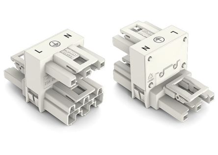 WAGO 770 Series Cable Distribution Connector Cage Clamp, 3-Pole, 5-Way, IP20