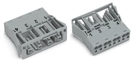 WAGO Heavy Duty Power Connector, 25A, 770 Series Female, 4 Contacts