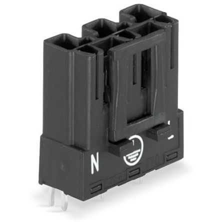 WAGO 770 Series Straight PCB PCB Header, 3 Contact(s), 10 mm Pitch, 1 Row, Shrouded