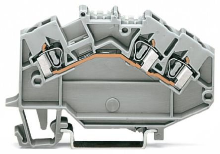 WAGO 780-631 780 Series Terminal Block Grey, 2.5mm², 1-Level, Cage Clamp, CSA