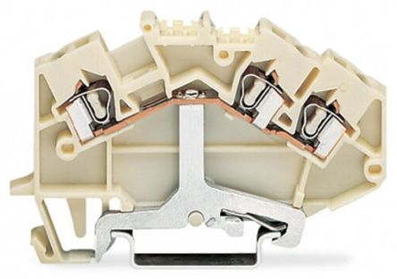 WAGO 780-640 780 Series Terminal Block White, 2.5mm², 1-Level, Cage Clamp, CSA