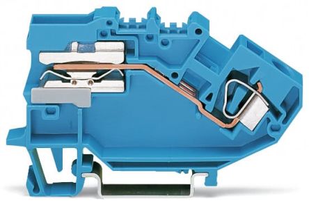 WAGO 782-613 782 Series Disconnect Terminal Block Blue, 6mm², 1-Level, Cage Clamp, CSA