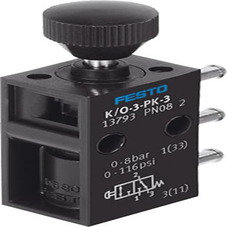 Festo K/O-3 Series Push Button Switch, 13793 3 mm 3 mm