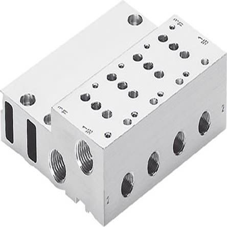 Festo 10 station Manifold for use with Solenoid Valve MHP3, 525225