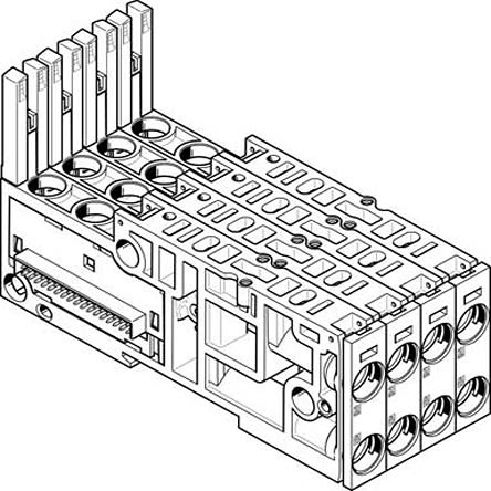 Festo 4 station Sub-Base for use with Valve Terminals MPA-L, 560981
