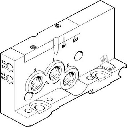 Festo End Plate for use with Valve Terminal MPA-L, 560947