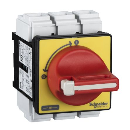 Schneider Electric 3-Pole Panel Mount Isolator Switch -, IP65, 63A, 22 kW