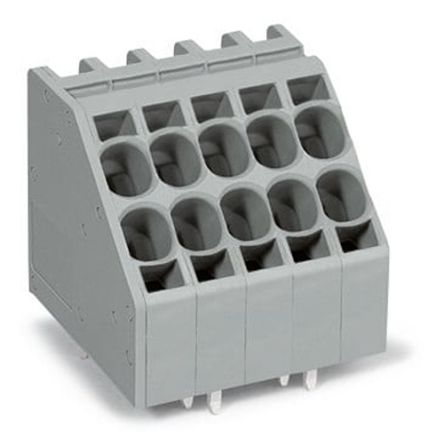 WAGO 746 Series PCB Terminal Block, 5-Contact, 7.5 mm Pitch, PCB, 2 Row