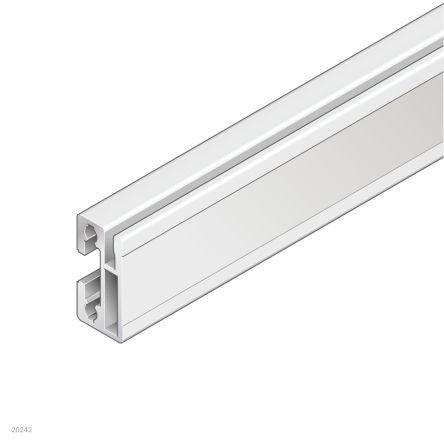 Bosch Rexroth Black Aluminium Square Tube 30 x 15 mm 8 mm Groove, 3 m Length, Series 384255