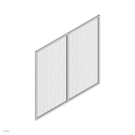 Bosch Rexroth Safety Fencing EcoSafe, Woven Wire Grille 2000 mm Height, 1.8m Width