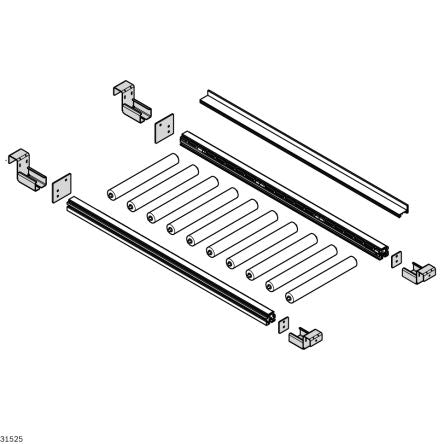 Bosch Rexroth Grey Polyvinyl Chloride, Anodised Aluminium Square Tube 70 x 45 mm 3 m Length, 70 x 45 mm Square,