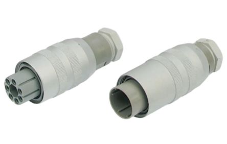 Hirschmann, NR 12 Pole Straight Standard DIN Plug, DIN 43651, 5A, 60V ac IP65, Cable Male