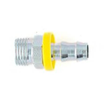 Parker 3D082-8-4 Hydraulic Fitting Male Metric, 24 °, Steel, 0.25 in Hose ID