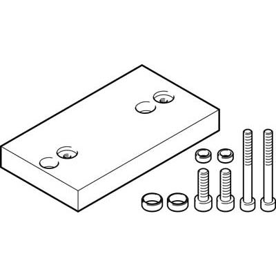 Festo Adapter Kit DHAA-D-H2-32-Q11-25-E, For Use With Pneumatic Cylinder & Actuator