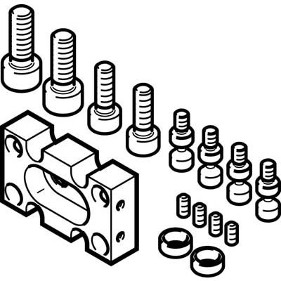 Festo Adapter Kit DHAA-G-G6-12-B11-16, For Use With Pneumatic Cylinder & Actuator