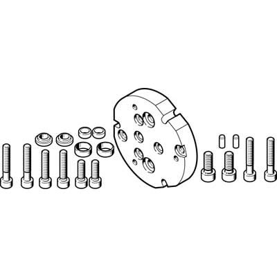 Festo Adapter Kit DHAA-G-H2-20-B13G-50, For Use With Pneumatic Cylinder & Actuator