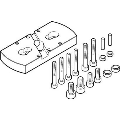 Festo Adapter Kit HAPG-SD2-18, For Use With Pneumatic Cylinder & Actuator