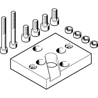 Festo Adapter Kit HAPG-SD2-29, For Use With Pneumatic Cylinder & Actuator