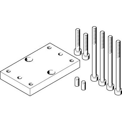 Festo Adapter Kit HAPG-SD2-49, For Use With Pneumatic Cylinder & Actuator
