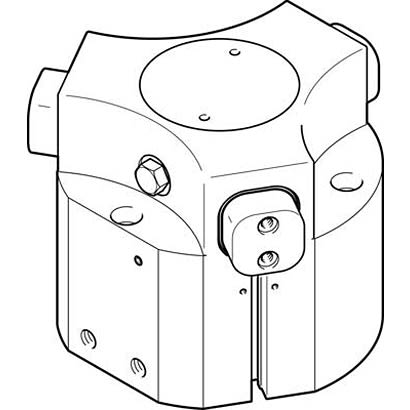 Festo 3 Finger Double Acting Action Pneumatic Gripper, HGDD-80-A-G1, 3 Point Gripping Type