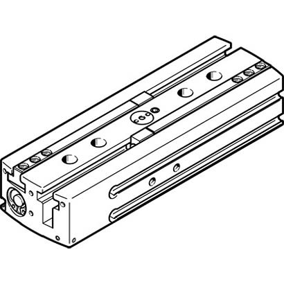 Festo 2 Finger Double Acting Action Pneumatic Gripper, HGPL-14-60-A-B, Parallel Gripping Type