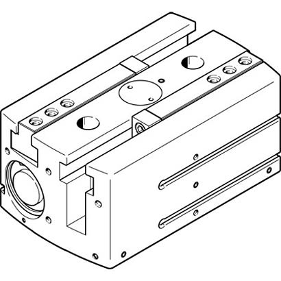 Festo 2 Finger Double Acting Action Pneumatic Gripper, HGPL-40-60-A-B, Parallel Gripping Type