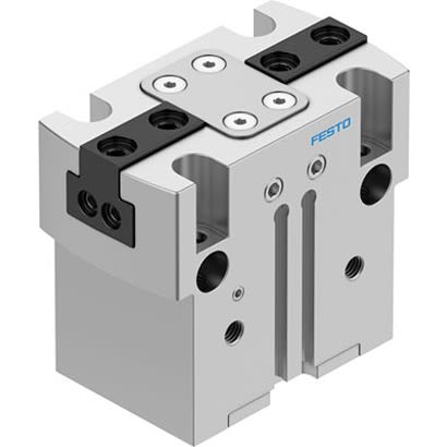 Festo 2 Finger Double Acting Action Pneumatic Gripper, HGPT-25-A-B-F-G2, Parallel Gripping Type