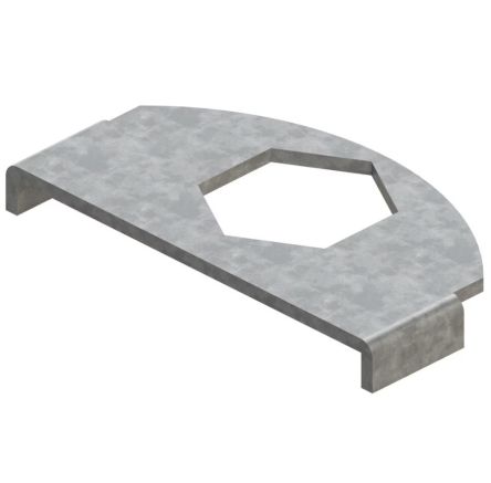 ParkerSteel Hydraulic Pipe Clamp for 101.8 mm OD Tube, SBAX