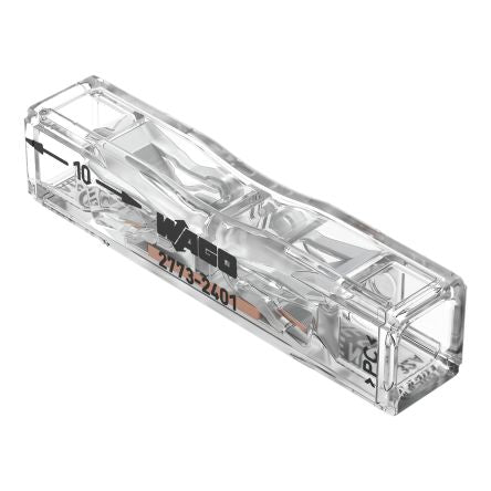 WAGO, Inline In Line Splice Connector, Clear, Insulated, Tin 12 AWG