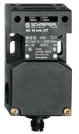 Schmersal AZ16 Safety Interlock Switch, Keyed Actuator Included, Fibreglass Reinforced Thermoplastic, Keyed