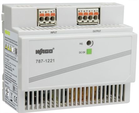 WAGO Compact DIN Rail Power Supply 264V AC Input 14V dc, 8 A Output DC 96 W