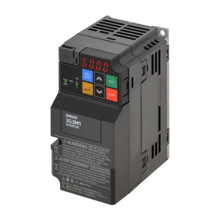 Omron Variable Speed Drive, 1.1 kW, 3 Phase, M1 Series 200V ac 6 A