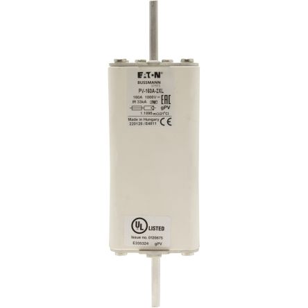 Eaton 160A Tag Fuse 2XL 1000V, 205 mm