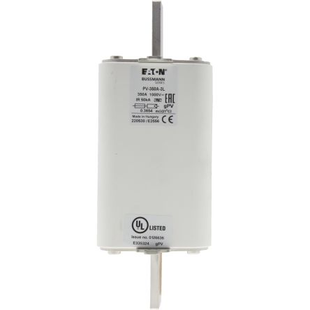 Eaton 350A Tag Fuse 75 mm x 91 mm x 205 mm 1000V, 205 mm