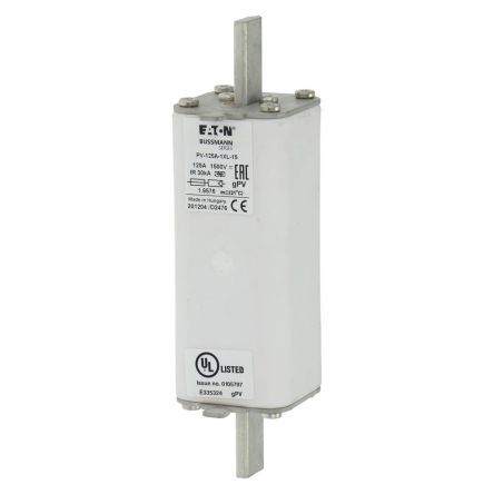 Eaton 125A Tag Fuse 1XL 1500V, 189 mm