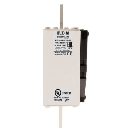 Eaton 160A Tag Fuse 2XL 1500V, 166 mm