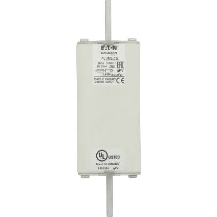 Eaton 250A Tag Fuse 2XL 1000V, 205 mm