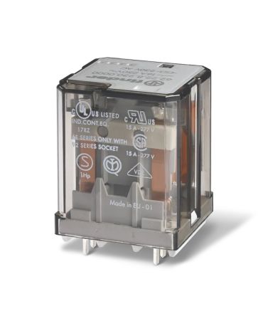 Finder Flange Power Relay, 24V dc Coil, 16A Switching Current, 3PDT
